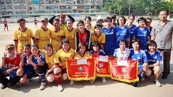 Đội bóng đá nữ vô địch Giải ĐHQGHN