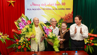 Mừng PGS. Nguyễn Văn Hồng và GS. Lương Ninh tuổi 80