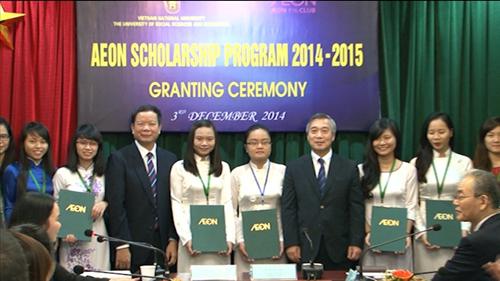 30 sinh viên nhận học bổng AEON 2014