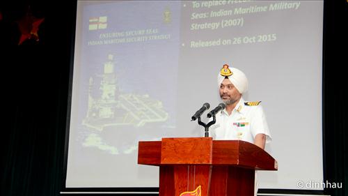 [Chùm ảnh] Phái đoàn Hải quân Ấn độ trao đổi học thuật với cán bộ, giảng viên, sinh viên Nhà trường