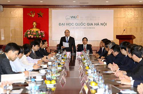 Thủ tướng Nguyễn Xuân Phúc: ĐHQGHN cần tiên phong trong xây dựng quốc gia khởi nghiệp