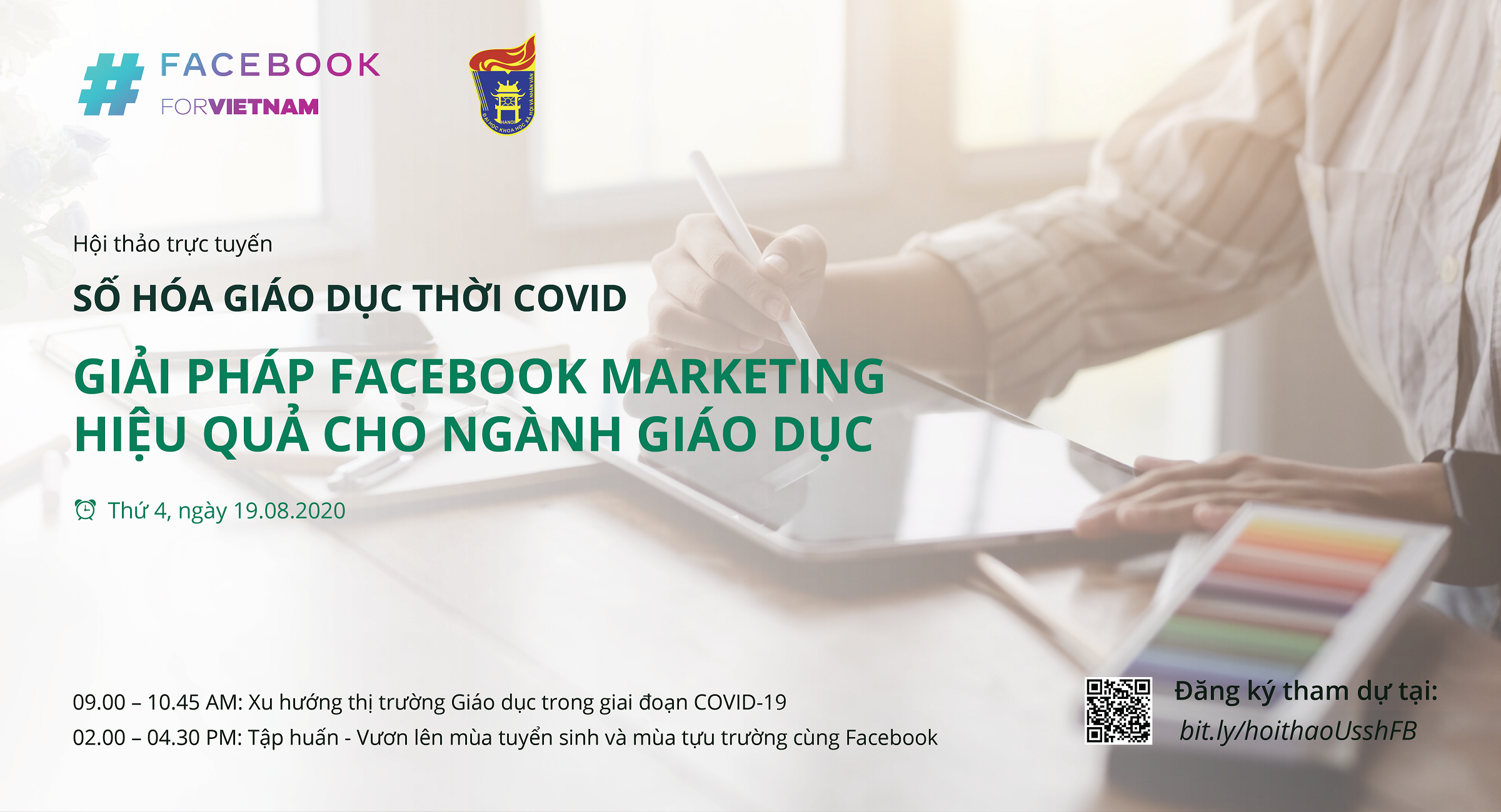 Hội thảo số hóa giáo dục thời Covid, giải pháp Facebook marketing hiệu quả cho ngành giáo dục