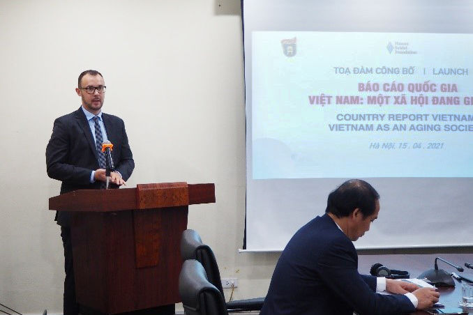 Mr. Michael Siegner - HSF Vietnam resident representative spoke at the launch