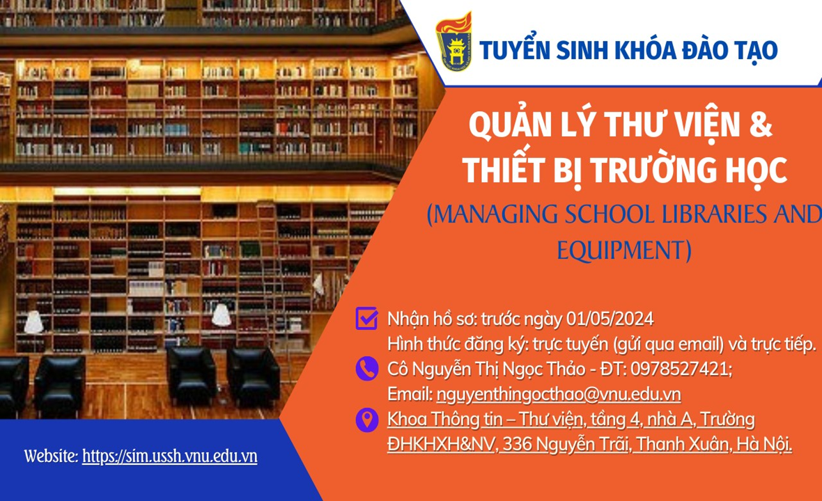 Thông báo về kế hoạch tuyển sinh khóa đào tạo cấp chứng chỉ “Quản lý ...