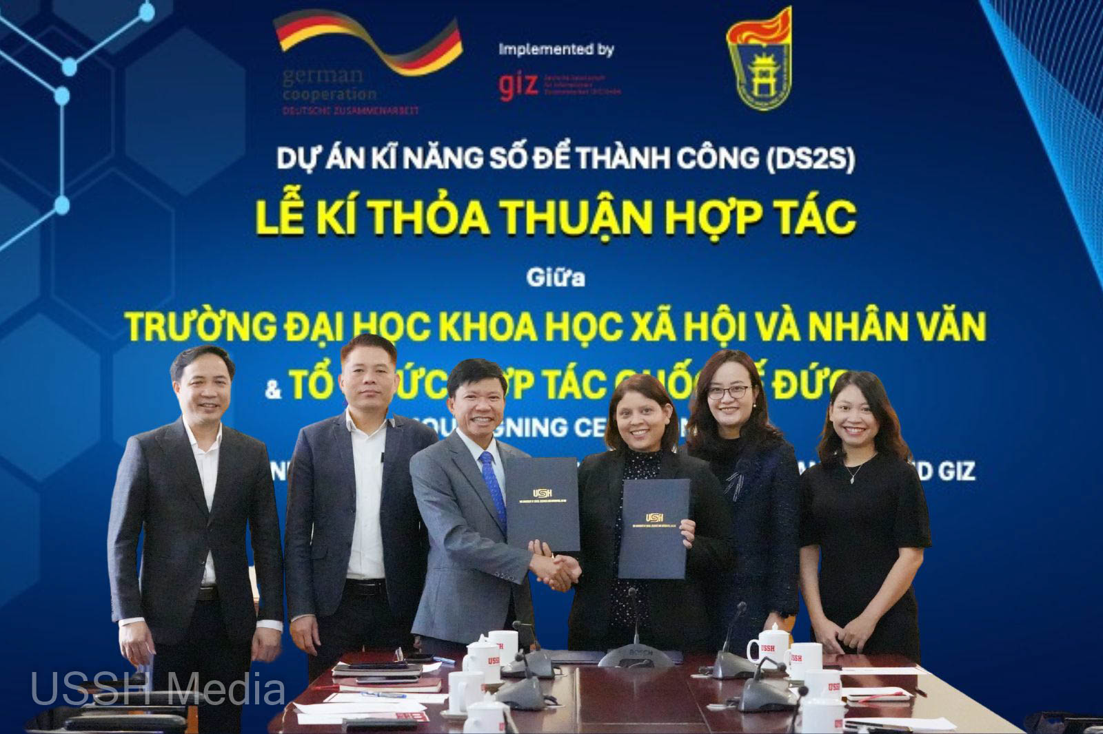 VNU-USSH kí kết thoả thuận hợp tác với Tổ chức Hợp tác Quốc tế Đức (GIZ)