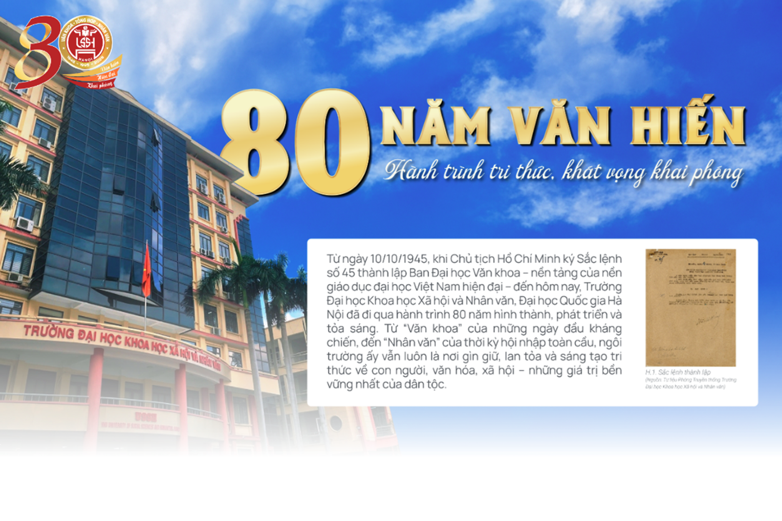 80 năm Văn khoa - Hành trình tri thức, khát vọng khai phóng