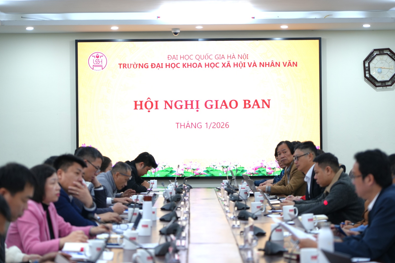 Thông báo Kết luận của Hiệu trưởng tại phiên họp giao ban công tác tháng 01/2026