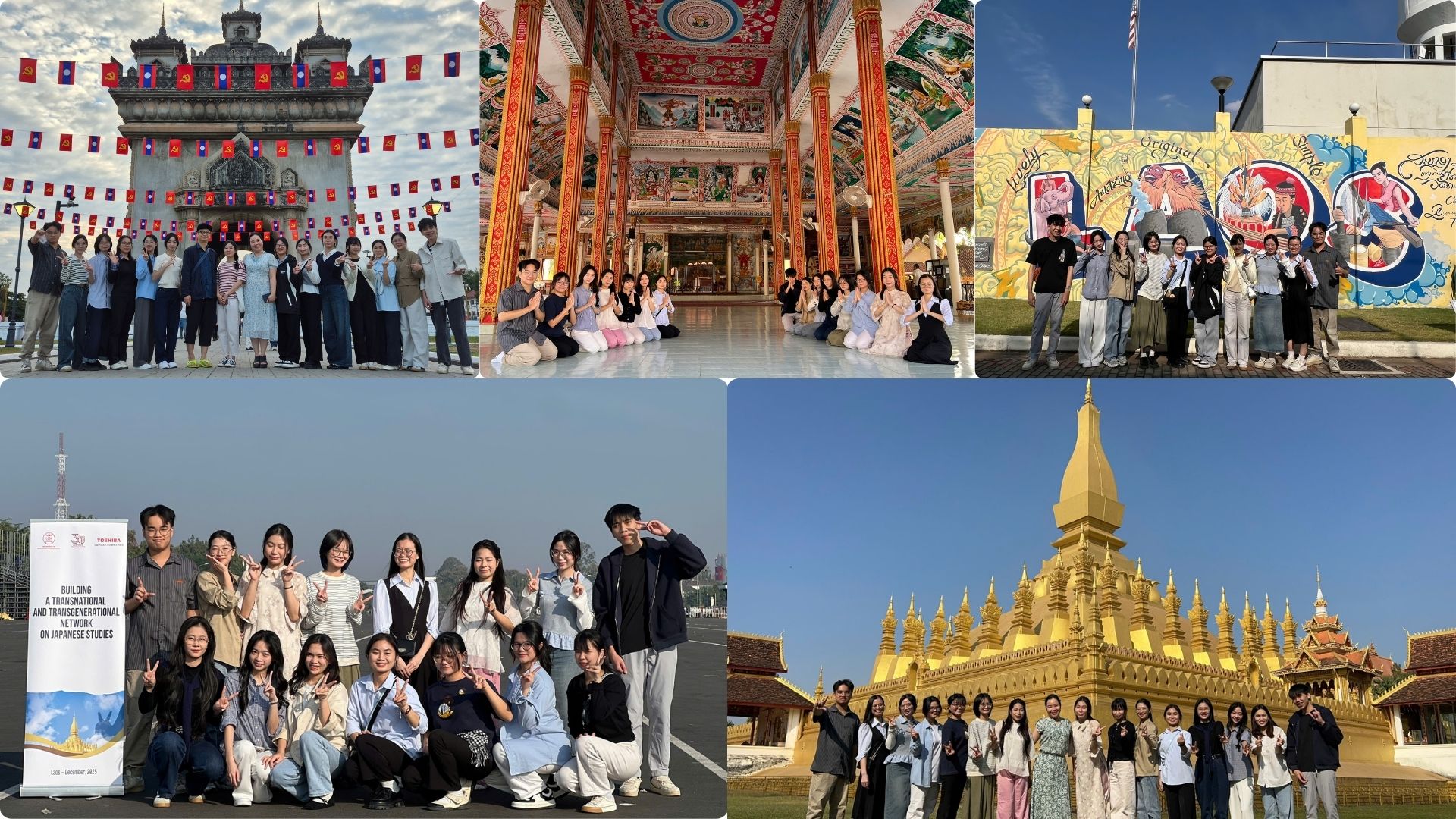 Hành trình học thuật và giao lưu văn hóa tại Lào trong khuôn khổ Hội thảo JSA 2025 của sinh viên ngành Nhật Bản học